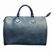 Louis Vuitton Vintage Pre-owned Laeder handvskor Blue, Dam