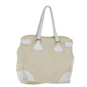 Prada Vintage Pre-owned Canvas prada-vskor Beige, Dam