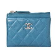 Chanel Vintage Pre-owned Laeder plnbcker Blue, Dam