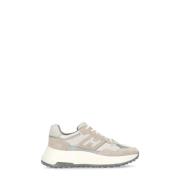 Hogan Beige Mocka Lädersneakers för Kvinnor Beige, Dam