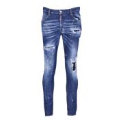 Dsquared2 Blå Casual Jeans Rakt Ben Blue, Herr