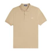 Fred Perry Slim Fit Plain Polo Silver Blue Beige, Herr