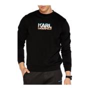 Karl Lagerfeld Svart Sweat Crewneck 705412-543910 Black, Herr