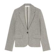 Marc O'Polo Vanlig jerseyblazer Gray, Dam