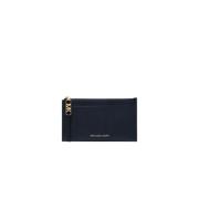 Michael Kors Empire LG Zip Kortfodral Blue, Unisex