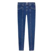 Tommy Hilfiger Asymmetrisk Skinny Fit Denim Jeans Blue, Dam