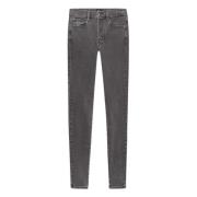 Tommy Hilfiger Svarta Skinny Fit Jeans med Knappgylf Black, Dam