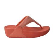 Fitflop Korall Shimmerlux Sandaler Lulu Stil Red, Dam