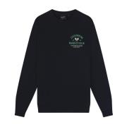 Lyle & Scott Grafisk Sweatshirt för Racquet Club Blue, Herr