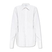 Alexander McQueen Randig Skjorta White, Herr