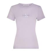 Calvin Klein Jeans Pastel Lilac Monologue T-Shirt Purple, Dam