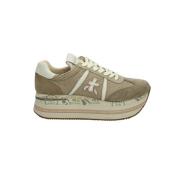 Premiata Beth Ormskinn Sneaker Beige Beige, Dam