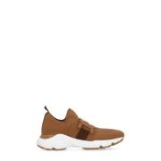 Tod's Bruna Sneakers med Läderkedjedetalj Brown, Dam