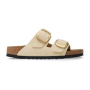 Birkenstock Beige Läder Arizona Sandaler Beige, Dam