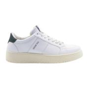 Saint Sneakers Vita Läder Grön Topp Sneakers White, Herr