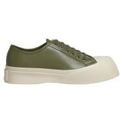 Marni Läder Chunky Sole Sneakers Green, Herr