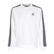 Adidas 3-Stripes Crewneck Vit Sweatshirt White, Herr