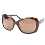 Chanel Vintage Pre-owned Plast solglasgon Brown, Dam