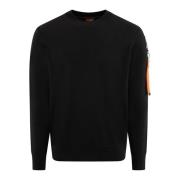 Parajumpers Basic Braw Sweatshirt Black, Herr