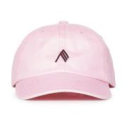 The Attico Rosa Bomull Logo Broderad Keps Pink, Dam