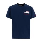 MC2 Saint Barth Broderad Crew Neck T-shirt Blue, Herr