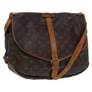 Louis Vuitton Vintage Pre-owned Canvas louis-vuitton-vskor Brown, Dam