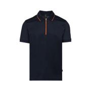 Hugo Boss Zip Polo Orange - Marino Black, Herr