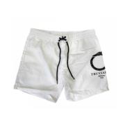 Trussardi Herr Logo Milano 1911 Lux Kostym White, Herr