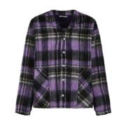 Palm Angels Plaid Check Cardigan Multicolor, Dam