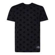 Dolce & Gabbana Svart Bomull Jersey T-shirt Black, Herr