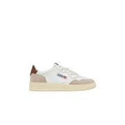 Autry Medalist Low Läder Sneakers Vit Brun White, Herr