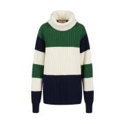 Iceberg Randig ullturtleneck Multicolor, Dam