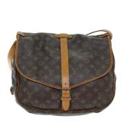 Louis Vuitton Vintage Pre-owned Canvas louis-vuitton-vskor Brown, Dam