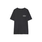 Anine Bing Vintage Band Grafisk Oversized Tee Black, Dam