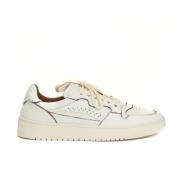 Eleventy Vit Cervo Sneaker Platta Skor Beige, Herr