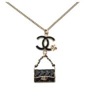 Chanel Vintage Pre-owned Metall chanel-smycken Yellow, Dam