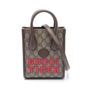 Gucci Vintage Pre-owned Laeder gucci-vskor Beige, Dam