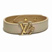 Louis Vuitton Vintage Pre-owned Laeder armband Gray, Dam