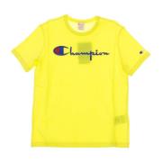 Champion Gul Crewneck Tee Shirt Yellow, Herr