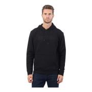 Guess Svart hoodie med kängurufickor Black, Herr