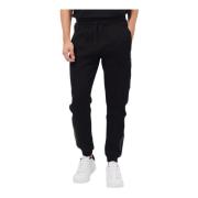 Guess Svart Jogger Bomull Byxor Black, Herr