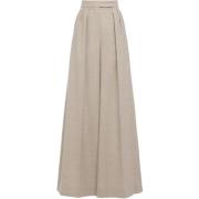 Max Mara Eleganta Byxor för Kvinnor Beige, Dam