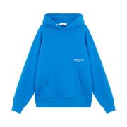 Stone Island Oversized Cotton Fleece Hoodie - Marina Blue, Herr