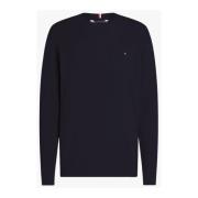 Tommy Hilfiger Raffinerad Struktur Crew Neck Tröja Blue, Herr