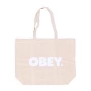 Obey Canvas Fet Toteväska Naturlig Beige, Herr