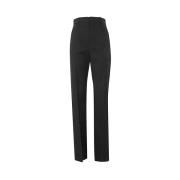 Jacquemus Slim-Fit Straight Byxor Black, Dam