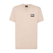 Billionaire Casual T-shirt med unik design Beige, Herr