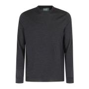 Zanone Flexwool Crewneck Sweater Gray, Herr