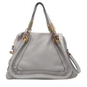 Chloé Pre-owned Pre-owned Laeder axelremsvskor Gray, Dam