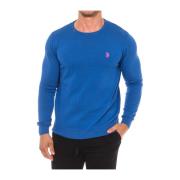 U.s. Polo Assn. Rund Hals Långärmad Jersey Blue, Herr